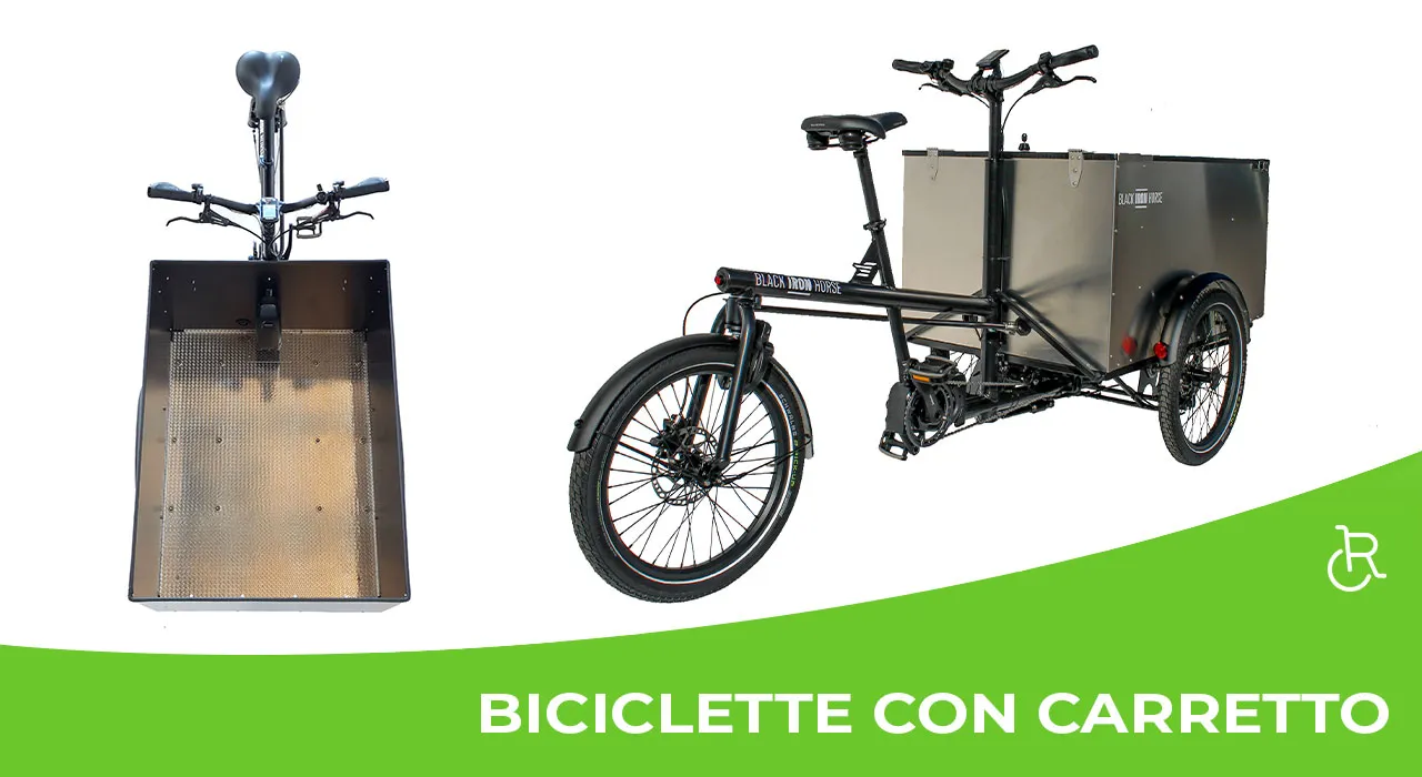 Bicicletta con carretto anteriore