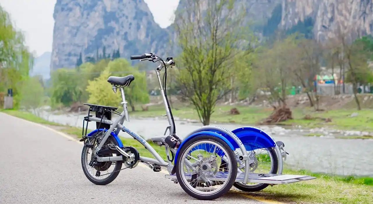 bicicletta per persone in carrozzina